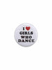I Heart Girls Button