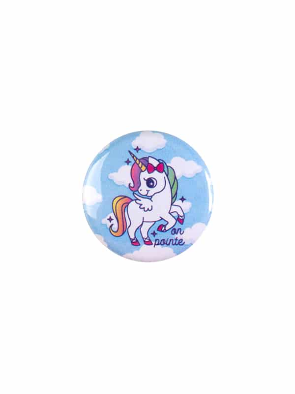 Unicorn On Pointe Button