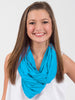 Infinity Scarf, Heather Aqua