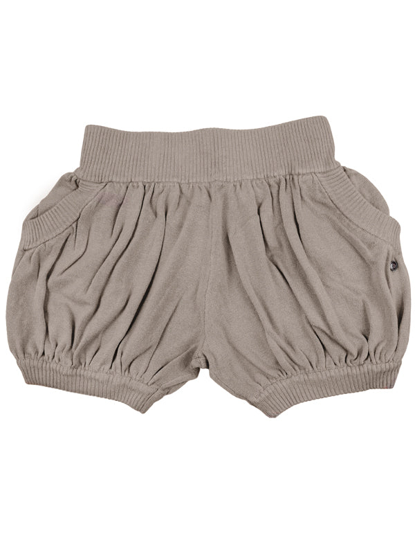 Tan Sweater Shorts: Bubbles in Oatmeal by Sugar and Bruno Apparel in Indianapolis, IN