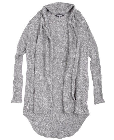 Light Gray Cardigan: The Stella Sweater in Oatmeal by Sugar and Bruno Apparel in Indianapolis, IN