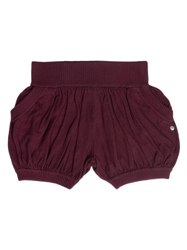Burgundy Sweater Shorts: Bubbles in Burgundy by Sugar and Bruno Apparel in Indianapolis, IN