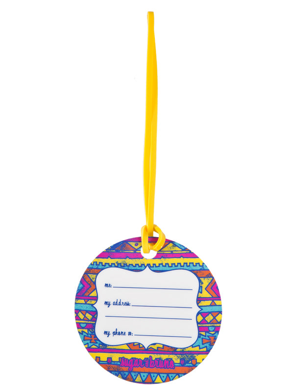 Aztec Heart Luggage Tag