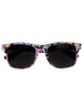 Floral Sunglasses with Black Lenses