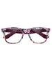 Floral Sunglasses with Clear Lenses