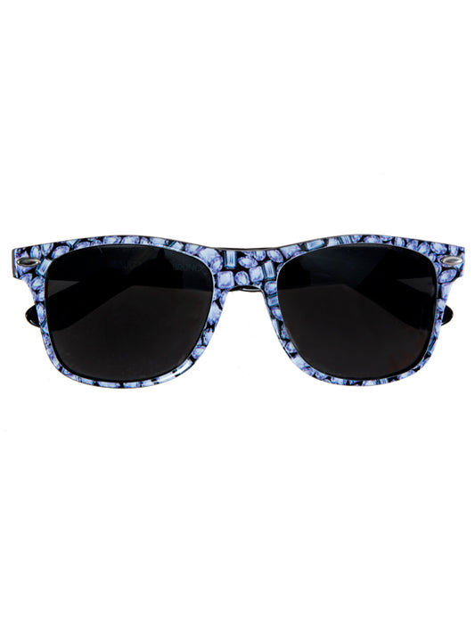 Diamond Sunglasses with Black Lenses