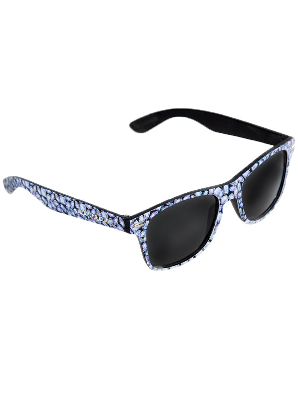 Diamond Sunglasses with Black Lenses