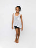 Youth Tiny Pocket Tank, White