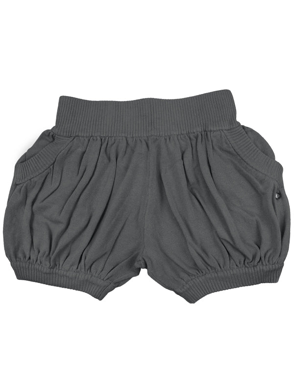 Gray Sweater Shorts: Bubbles in Steel Gray by Sugar and Bruno Apparel in Indianapolis, IN