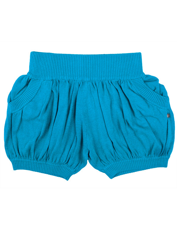 Blue Sweater Shorts: Bubbles in Electric Blue by Sugar and Bruno Apparel in Indianapolis, IN