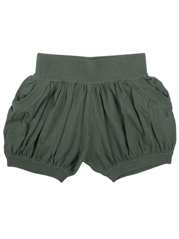 Green Sweater Shorts: Bubbles in Moss by Sugar and Bruno Apparel in Indianapolis, IN