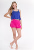 Adjustable Chiffon Ruffle Top, Royal