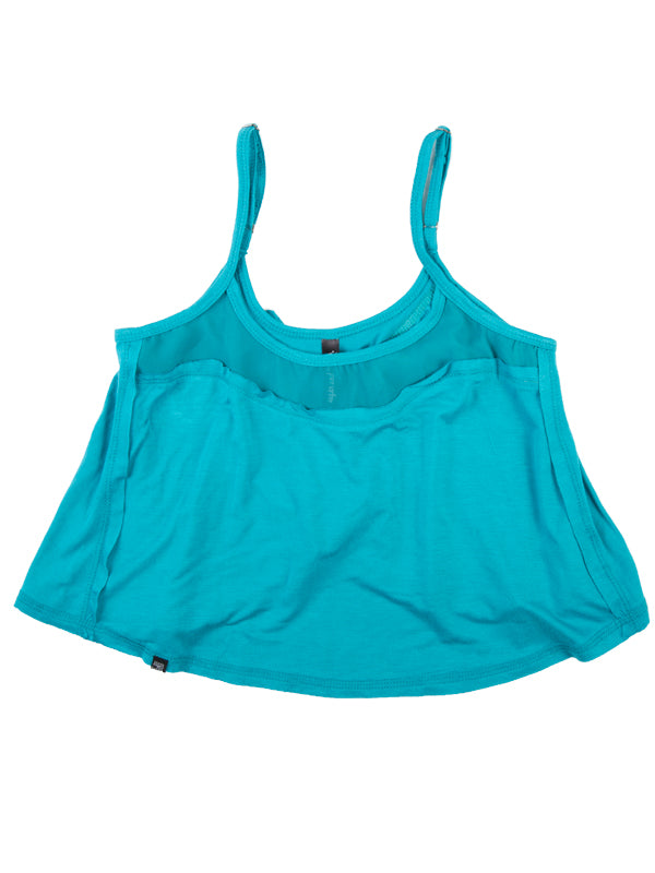 Adjustable Chiffon Ruffle Top, Turquoise