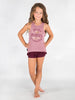 Bubble Itty Bitty Shorts, Burgundy