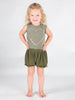 Dance On Itty Bitty Curtain Call Top, Steel Gray