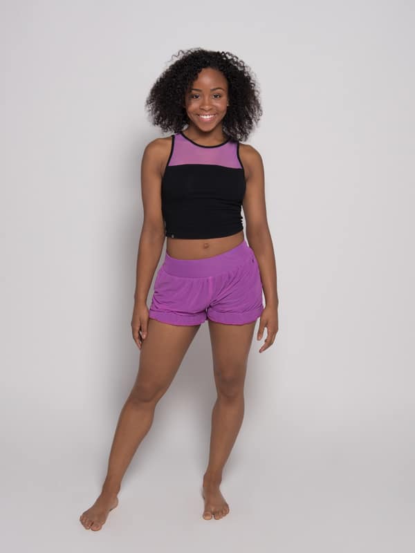 Stretchy Mesh Top, Orchid