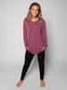 Kayla Bow Tie Tee, Mauve