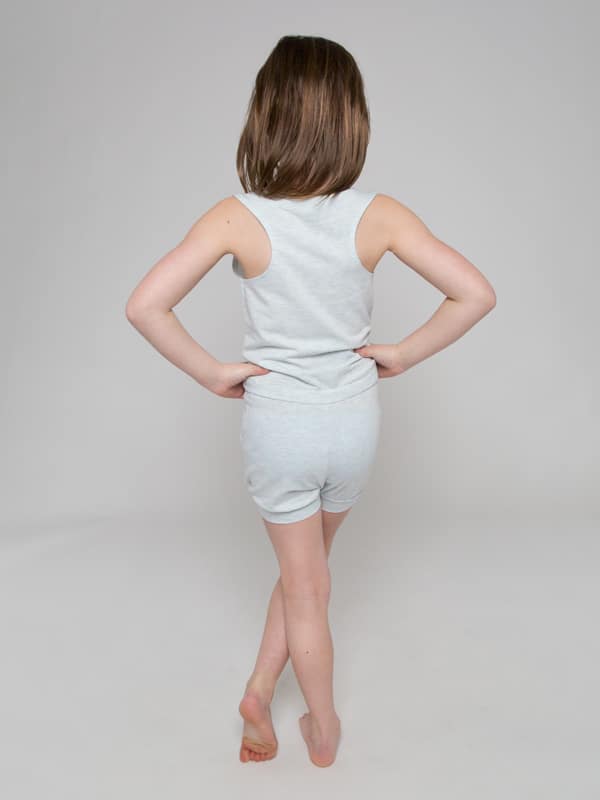 Blue Shorts Romper: Lightweight Romper in Sky by Sugar and Bruno Apparel in Indianapolis, IN