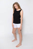 Black Low Back Tank