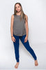 Low Back Tank, Steel Gray