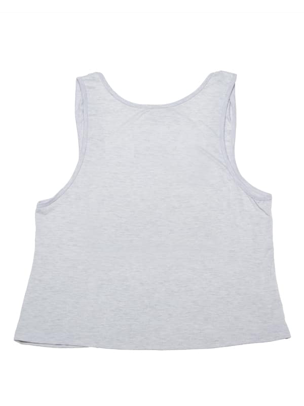 White Marble Low Back Tank