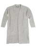 Gray Cardigan: The Sophia Sweater in White Marble by Sugar and Bruno Apparel in Indianapolis, IN