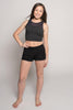 Stretchy Mesh Top, Slate