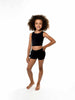 Itty Bitty High Neck Tank, Black