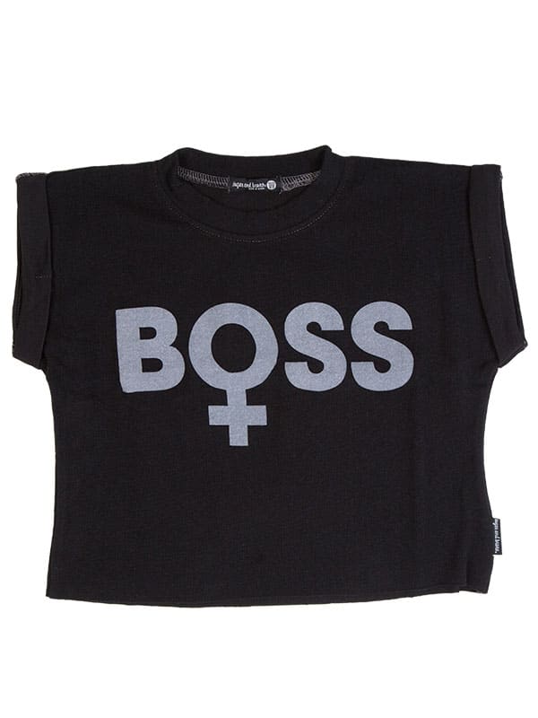 Boss Crop Top: Boss Design by Chelsie Hightower for Sugar and Bruno Apparel in Indianapolis, IN