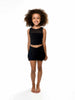 Stretchy Mesh Itty Bitty Top, Black