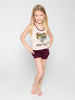 Heart Dancer Floral Itty Bitty Rebel Tank