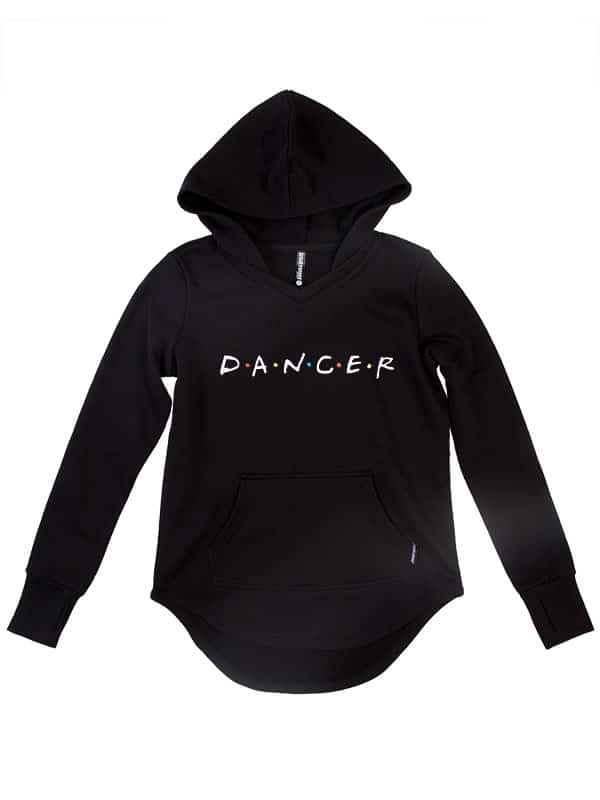Friends Dancer - 365 French Terry Hoodie, Black