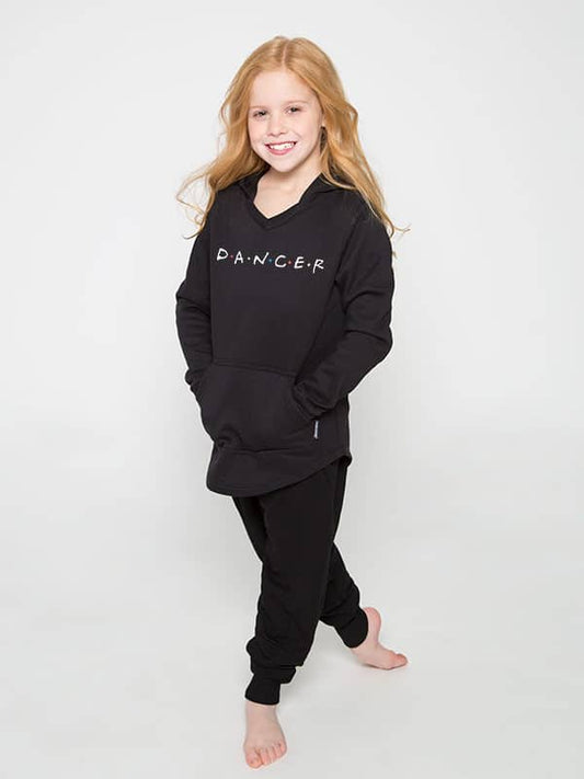Friends Dancer - Youth 365 French Terry Hoodie, Black