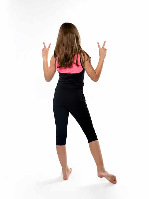 Stretchy Mesh Youth Top, Hot Pink