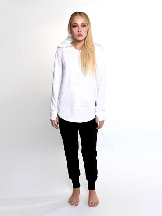 365 French Terry Hoodie, White