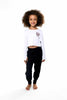 Dance Heart Itty Bitty Crop Long Sleeve Tee