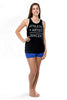 Stacey Athlete Artist Rebel Tank, Black