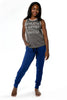 Stacey Athlete Artist Rebel Tank, Gray