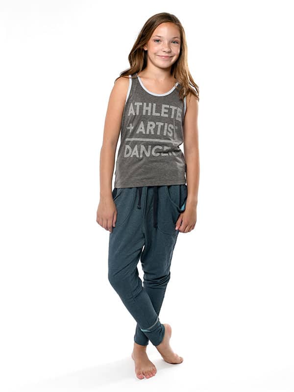 Stacey Athlete Artist Youth Rebel Tank, Gray