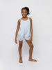 The Youth Bubble Romper, Denim Blue