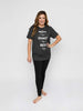 Mom Life Boyfriend Tee, Gray