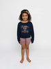 Glitter Bows Itty Bitty Slouchy Raglan