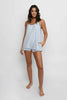The Bubble Romper, Denim Blue