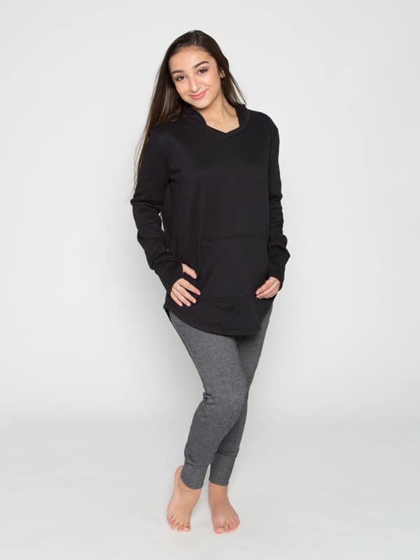 365 French Terry Hoodie, Black