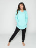 365 French Terry Hoodie, Aqua