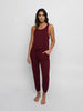 Full Length Romper, Burgundy