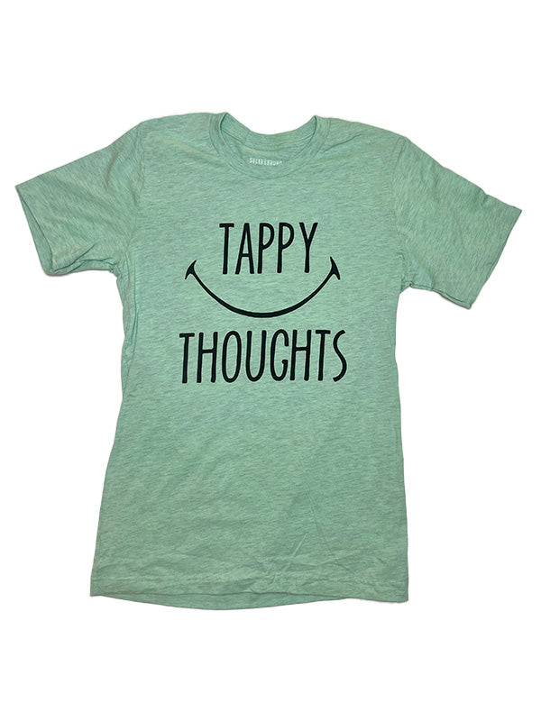 Tappy Thoughts Boyfriend Tee, Mint