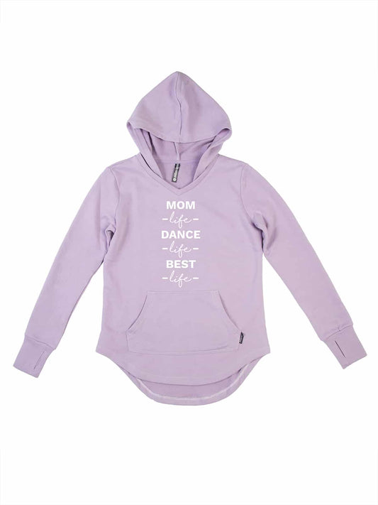 Mom Life 365 French Terry Hoodie, Lavender