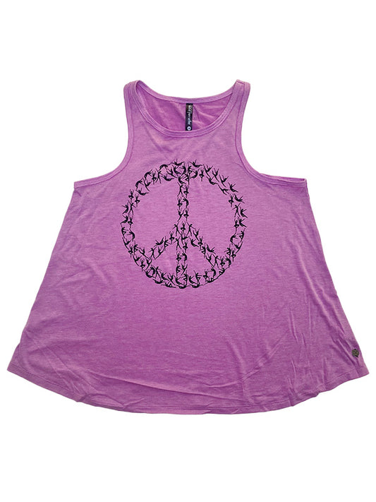 Peace Sign Everyday Tank, Violet