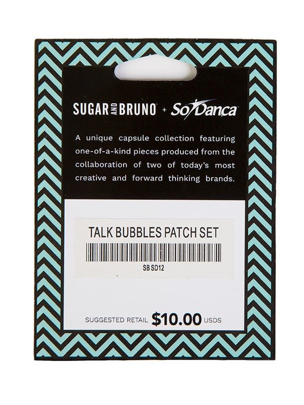 DIY Patches: "Talk Bubble Patch Set" by Sugar and Bruno and SoDanca
